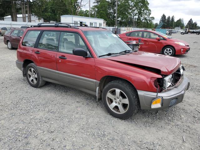 JF1SF6556YH713115 - 2000 SUBARU FORESTER S RED photo 4