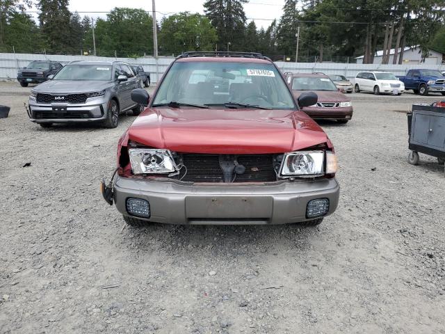 JF1SF6556YH713115 - 2000 SUBARU FORESTER S RED photo 5