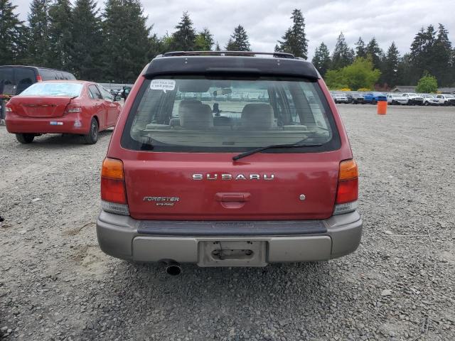 JF1SF6556YH713115 - 2000 SUBARU FORESTER S RED photo 6