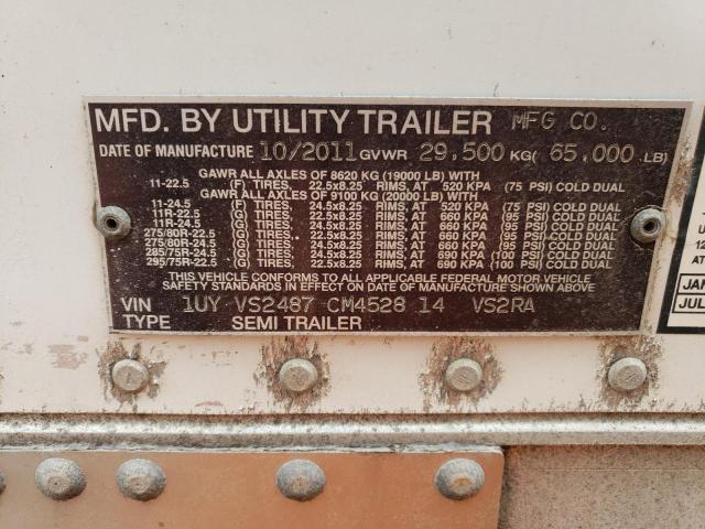 1UYVS2487CM452814 - 2012 UTILITY VS2RA თეთრი ფოტო 10
