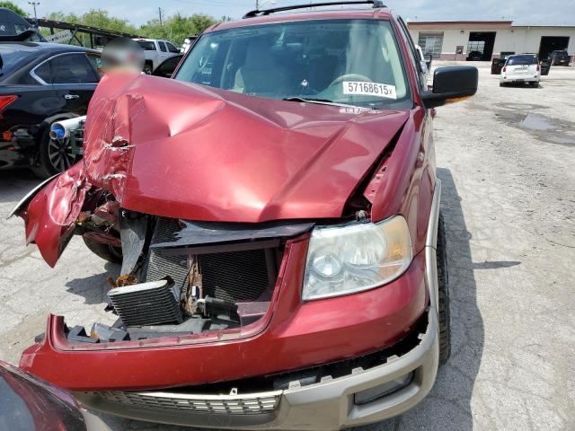 1FMFU18L64LA18425 - 2004 FORD EXPEDITION EDDIE BAUER RED photo 5