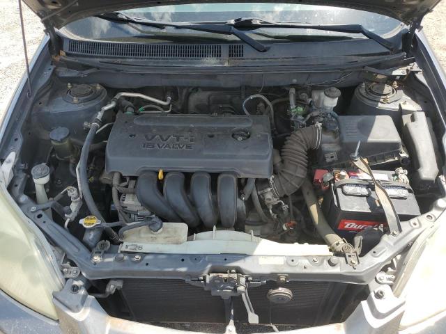 2T1KR32EX5C433203 - 2005 TOYOTA COROLLA MA XR GRAY photo 11