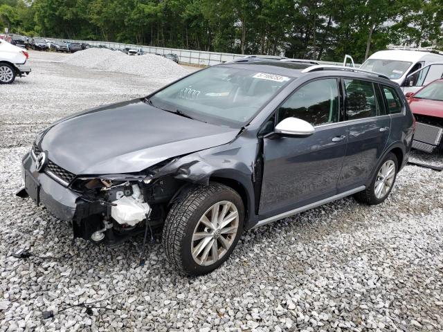 3VWH17AU1HM537766 - 2017 VOLKSWAGEN GOLF ALLTR S GRAY photo 1