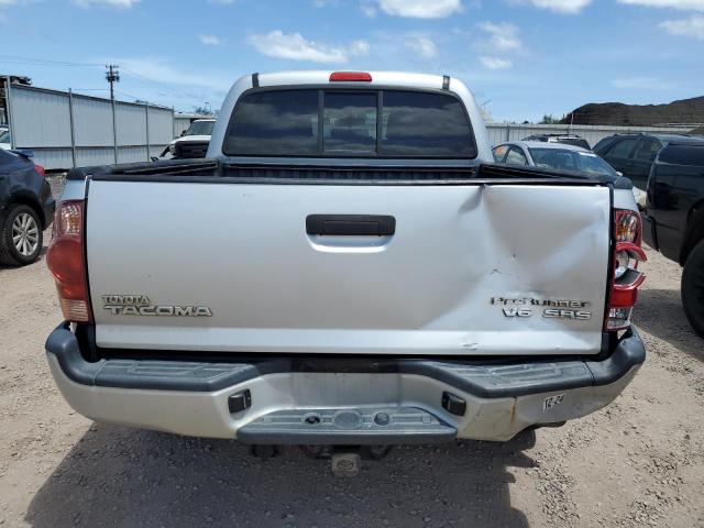 5TEJU62N95Z136865 - 2005 TOYOTA TACOMA DOUBLE CAB PRERUNNER SILVER photo 6