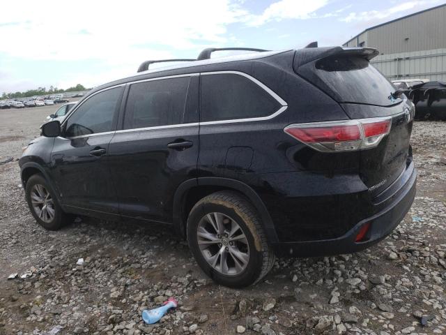5TDKKRFHXFS080711 - 2015 TOYOTA HIGHLANDER XLE BLACK photo 2
