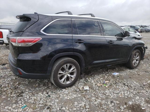 5TDKKRFHXFS080711 - 2015 TOYOTA HIGHLANDER XLE BLACK photo 3