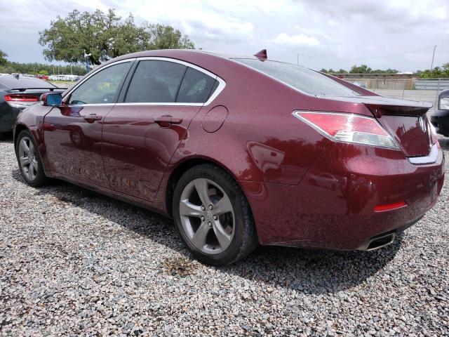 19UUA8F75EA000144 - 2014 ACURA TL ADVANCE BURGUNDY photo 2