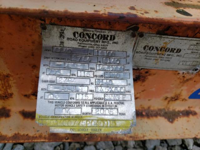 1C9A400775P040915 - 2005 UTILITY TRAILER ORANGE photo 10