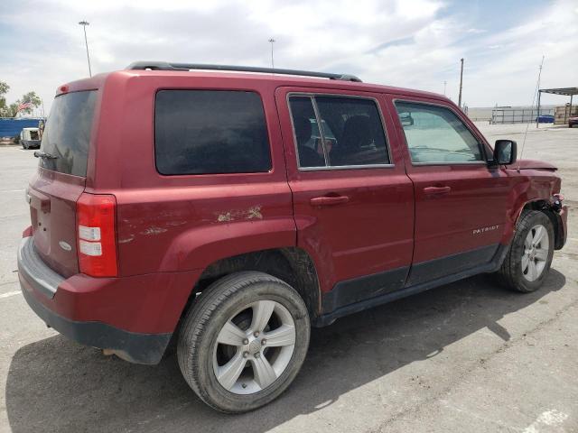 1C4NJPFB8DD157536 - 2013 JEEP PATRIOT LATITUDE RED photo 3