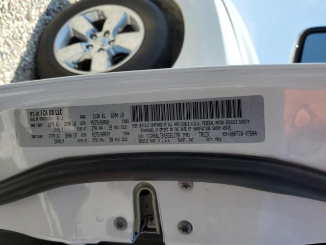 1C6RR6LT8KS521178 - 2019 RAM 1500 CLASS SLT 白色 照片 12