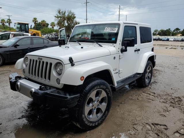 1C4GJWBGXJL922784 - 2018 JEEP WRANGLER SAHARA WHITE photo 1