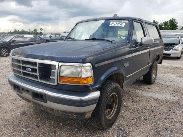 1FMEU15H6TLB33424 - 1996 FORD BRONCO U100 BLACK photo 2