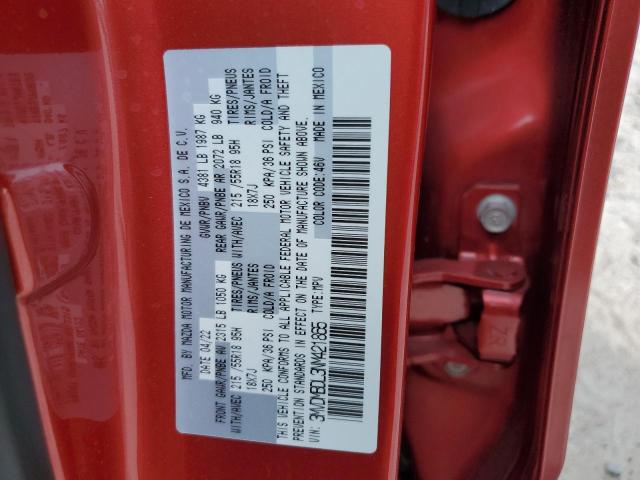 3MVDMBDL3NM421865 - 2022 MAZDA CX-30 PREMIUM RED photo 13