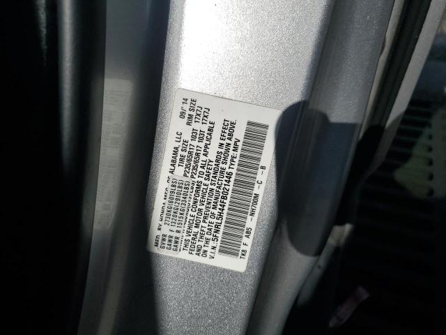 5FNRL5H44FB021446 - 2015 HONDA ODYSSEY EX SILVER photo 12