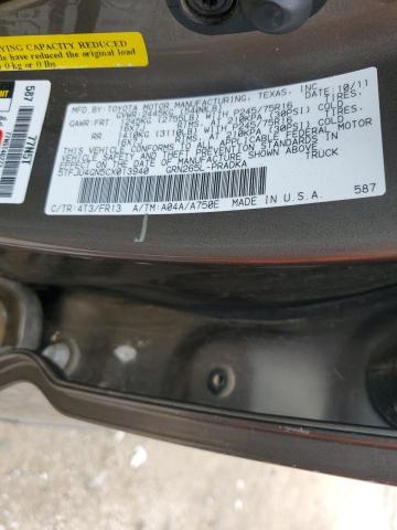 5TFJU4GN5CX013940 - 2012 TOYOTA TACOMA DOUBLE CAB PRERUNNER BROWN photo 13