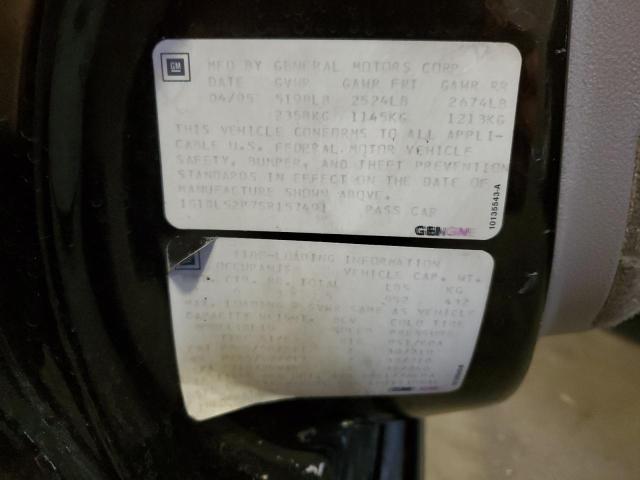 1G1BL52P7SR157491 - 1995 CHEVROLET CAPRICE / CLASSIC SS 黑色 照片 12