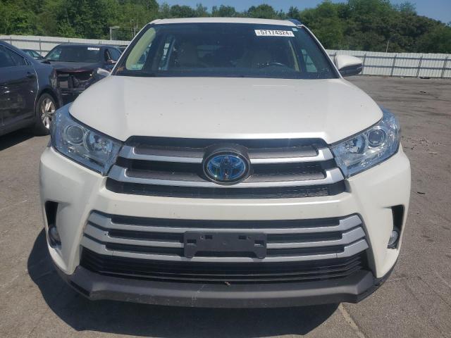 5TDJGRFHXKS063687 - 2019 TOYOTA HIGHLANDER HYBRID WHITE photo 5