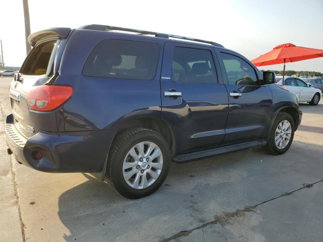 5TDZY67A98S012755 - 2008 TOYOTA SEQUOIA PLATINUM BLUE photo 3