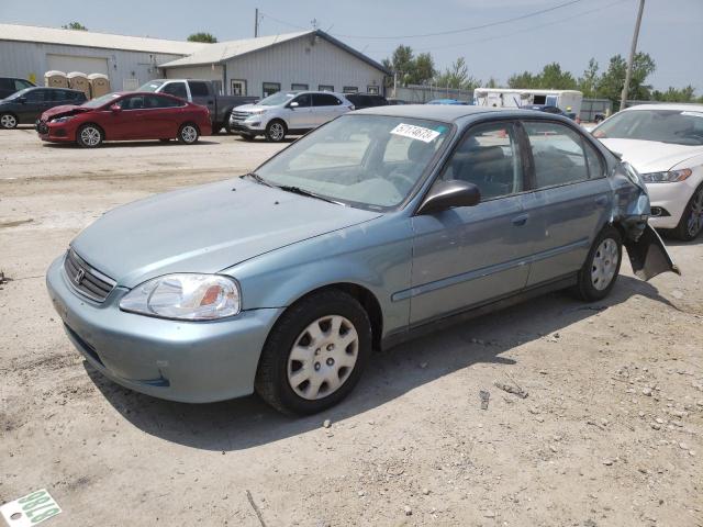 2HGEJ6612YH558172 - 2000 HONDA CIVIC BASE TEAL photo 1