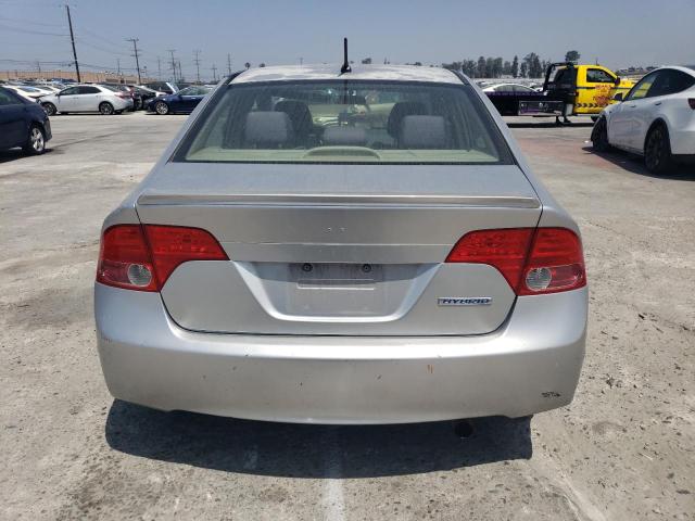 JHMFA36248S020722 - 2008 HONDA CIVIC HYBRID SILVER photo 6