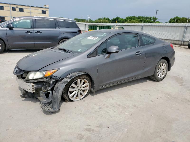 2HGFG3B03CH502040 - 2012 HONDA CIVIC EXL GRAY photo 1