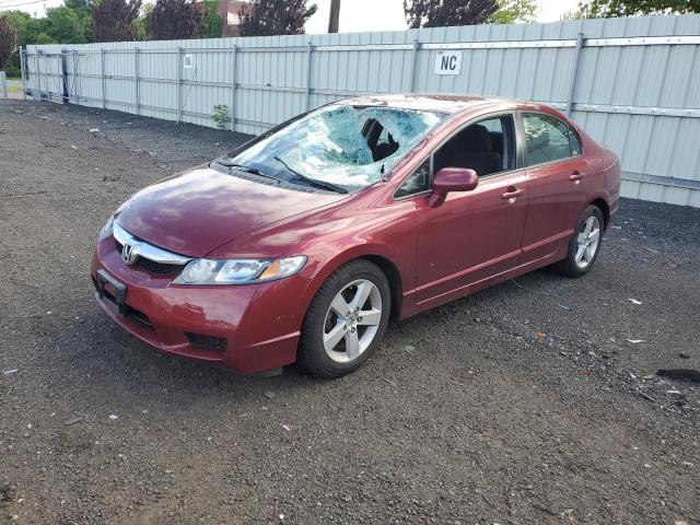 2HGFA16679H535930 - 2009 HONDA CIVIC LX-S ბურგუნდია ფოტო 1