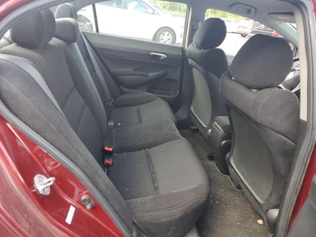 2HGFA16679H535930 - 2009 HONDA CIVIC LX-S ბურგუნდია ფოტო 10