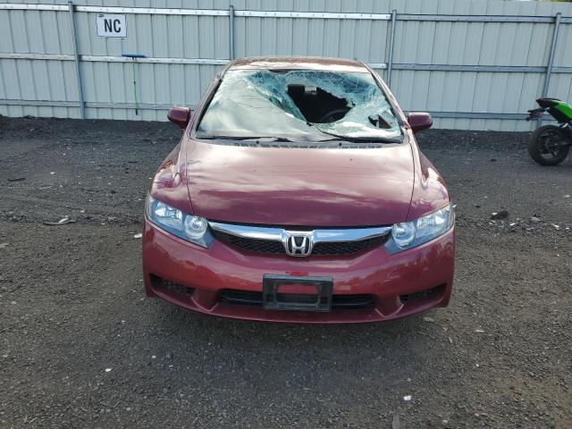 2HGFA16679H535930 - 2009 HONDA CIVIC LX-S ბურგუნდია ფოტო 5