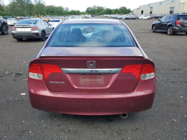 2HGFA16679H535930 - 2009 HONDA CIVIC LX-S ბურგუნდია ფოტო 6