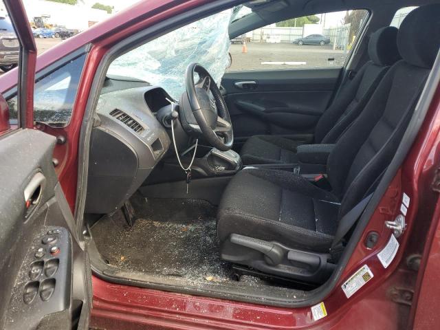 2HGFA16679H535930 - 2009 HONDA CIVIC LX-S ბურგუნდია ფოტო 7