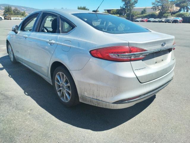 3FA6P0LU3HR307023 - 2017 FORD FUSION SE HYBRID SILVER photo 3