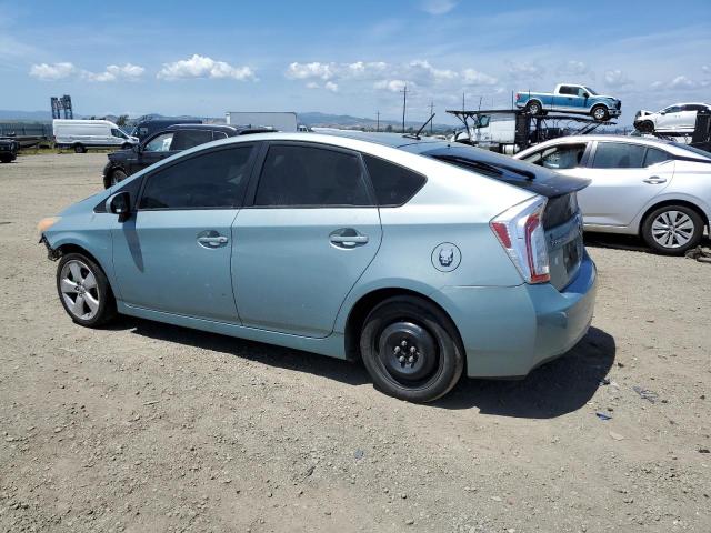 JTDKN3DUXD5655073 - 2013 TOYOTA PRIUS Теңіз түсті фото 2