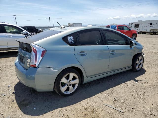 JTDKN3DUXD5655073 - 2013 TOYOTA PRIUS Теңіз түсті фото 3