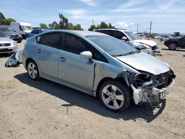 JTDKN3DUXD5655073 - 2013 TOYOTA PRIUS Теңіз түсті фото 4