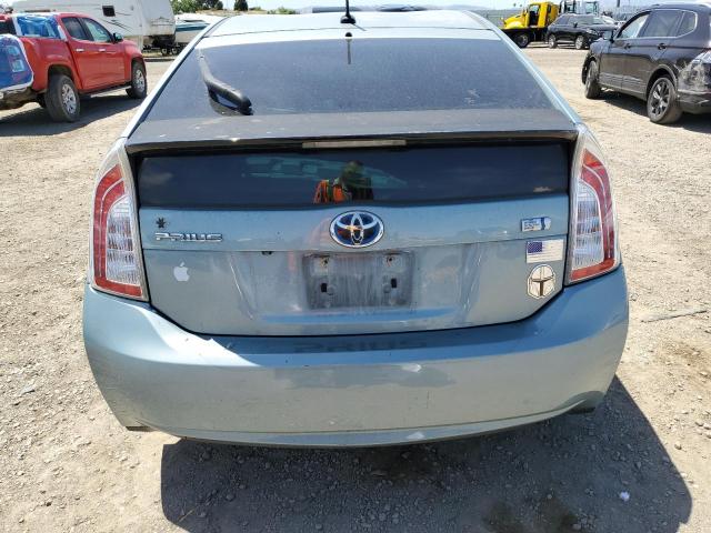 JTDKN3DUXD5655073 - 2013 TOYOTA PRIUS Теңіз түсті фото 6