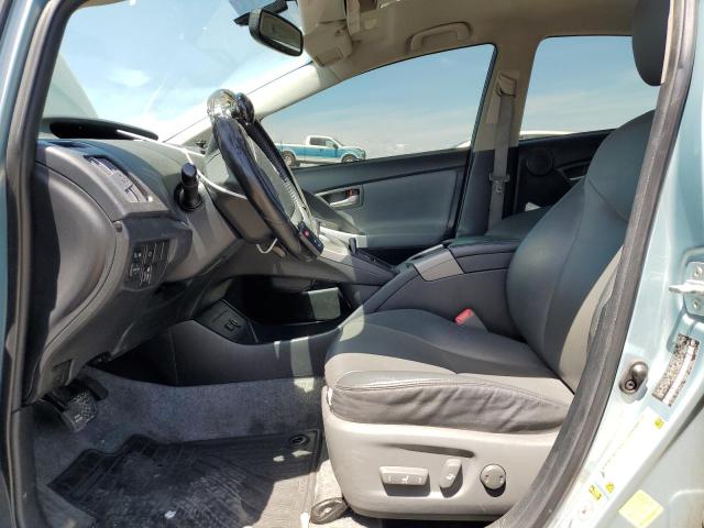 JTDKN3DUXD5655073 - 2013 TOYOTA PRIUS Теңіз түсті фото 7