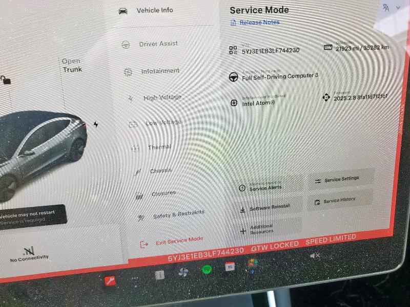 5YJ3E1EB3LF744230 - 2020 TESLA MODEL 3 灰色 照片 9