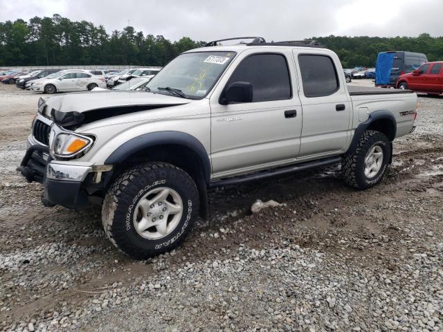 5TEGM92N42Z026815 - 2002 TOYOTA TACOMA DOUBLE CAB PRERUNNER SILVER photo 1