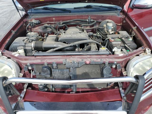 5TBRT34155S464370 - 2005 TOYOTA TUNDRA ACCESS CAB SR5 RED photo 11