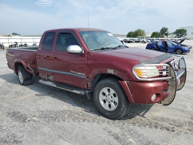 5TBRT34155S464370 - 2005 TOYOTA TUNDRA ACCESS CAB SR5 RED photo 4