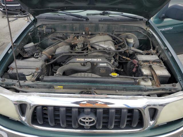 5TEGN92N02Z883629 - 2002 TOYOTA TACOMA DOUBLE CAB PRERUNNER GREEN photo 11