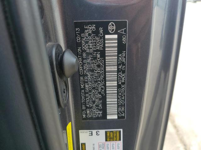 JTKJF5C79D3062521 - 2013 TOYOTA SCION TC 灰色 照片 12