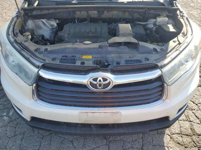 5TDKKRFH0FS070365 - 2015 TOYOTA HIGHLANDER XLE WHITE photo 12