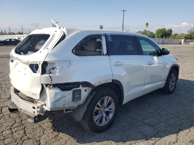 5TDKKRFH0FS070365 - 2015 TOYOTA HIGHLANDER XLE WHITE photo 3