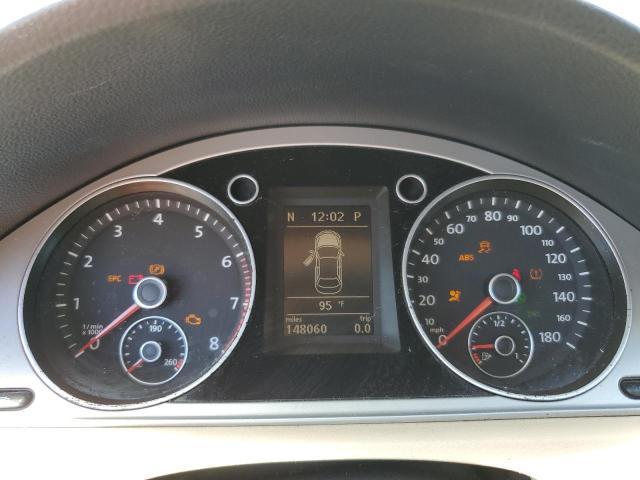 WVWMN7AN9CE512546 - 2012 VOLKSWAGEN CC SPORT WHITE photo 9