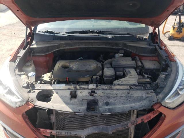 5XYZTDLB7HG391866 - 2017 HYUNDAI SANTA FE S ნარინჯისფერი ფოტო 12