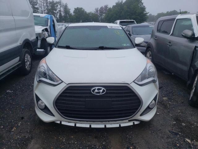 KMHTC6AE4GU275662 - 2016 HYUNDAI VELOSTER TURBO WHITE photo 5