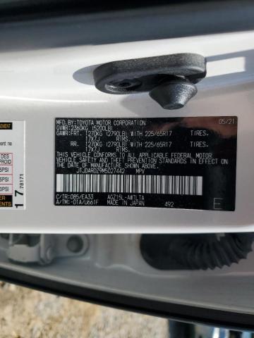 JTJDARDZ9M5027442 - 2021 LEXUS NX 300 BASE თეთრი ფოტო 14