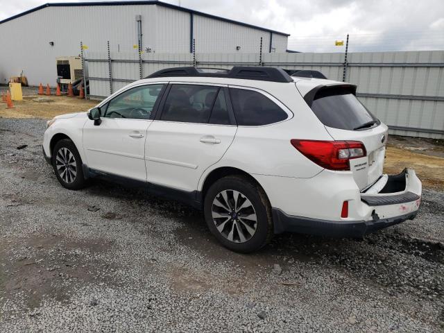 4S4BSANC5H3212314 - 2017 SUBARU OUTBACK 2.5I LIMITED WHITE photo 2