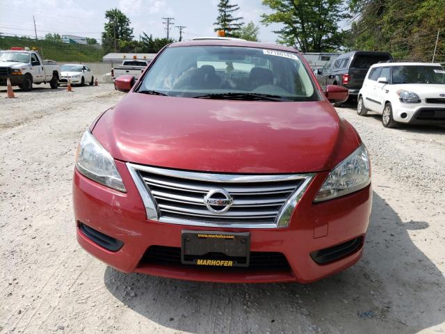 3N1AB7AP4EL681263 - 2014 NISSAN SENTRA S RED photo 5